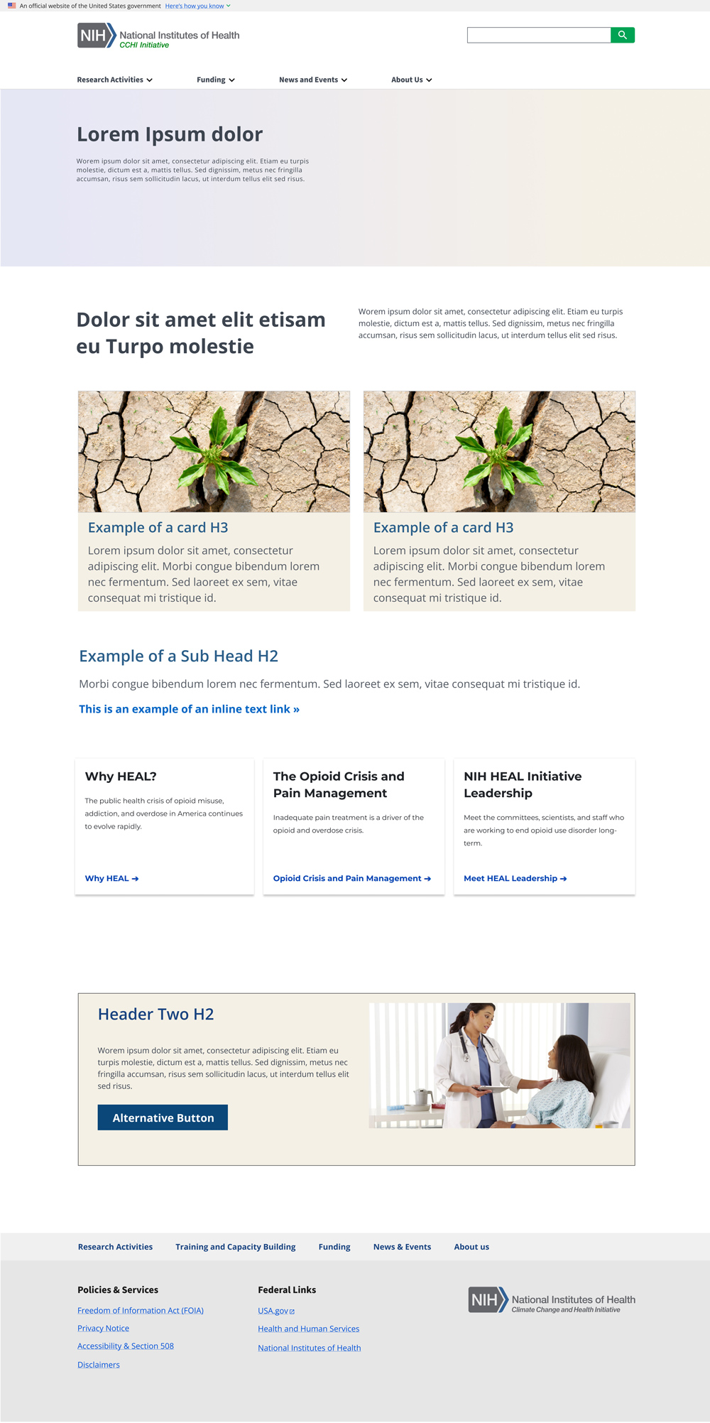Structured Figma library with reusable USWDS components and design tokens for scalable federal website design